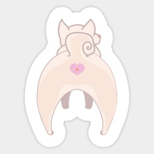 Cream Shiba Inu Puppy Butt Sticker